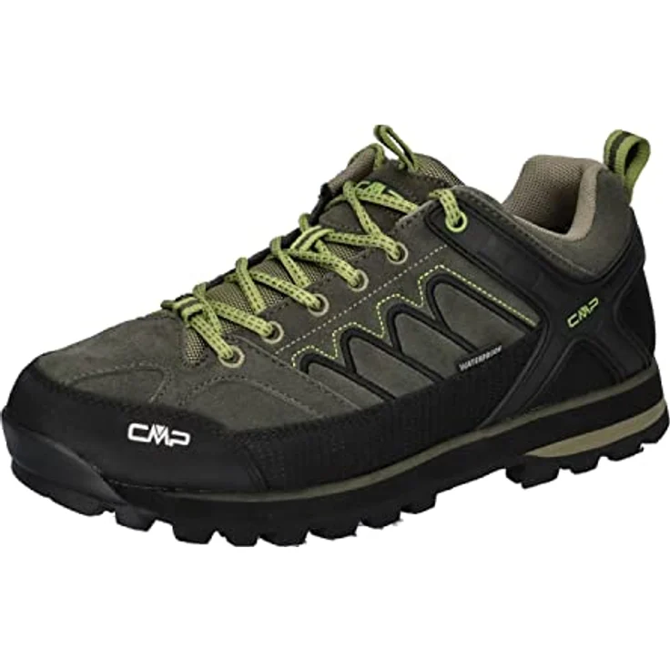 CMP Campagnolo Moon Low Trekking Shoes Waterproof, Herren Wanderschuhe mit Vibram XS Trek Sohle, knöchelfrei, Größe 44, Grün – Bild 1