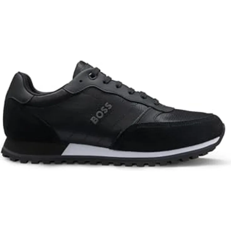 HOGOBOSS Parkour-L_Runn_ny_N 10240037 01, Laufschuhe aus Veloursleder mit profilierten Sohlen für guten Halt, Weite F