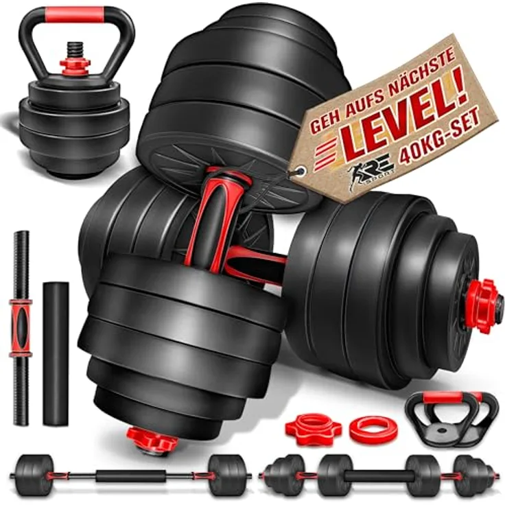 set mit kettlebell - 40 kg