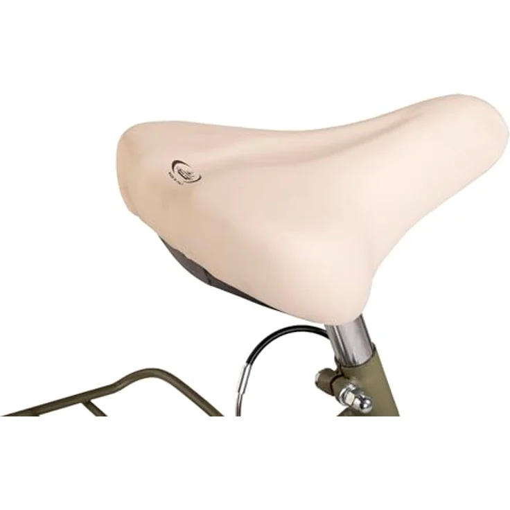 DaCapo DaCapo Damenrad 28'' Casino 6 Gänge RH 48 cm mit Korb, Olivgrün/Cremefarben, SHIMANO 6-Gang-Schaltung, Retro-Look – Bild 6