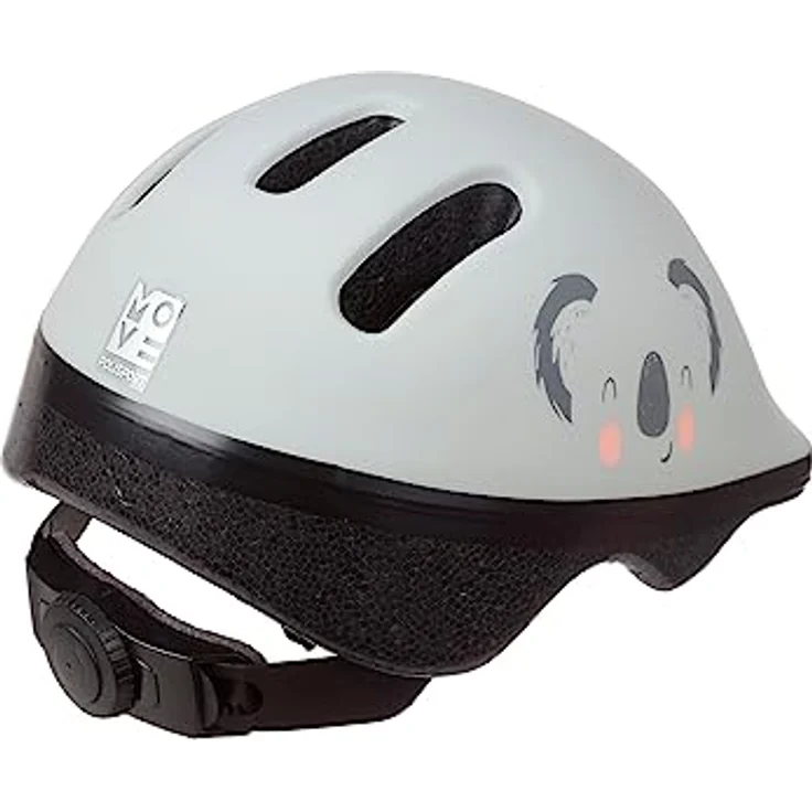 Polisport Koala 8740200064, Babyhelm für Kinder, Grau, XXS (44–48 cm), verstellbar, leicht, EN 1078-zertifiziert, 6 Belüftungsöffnungen – Bild 2