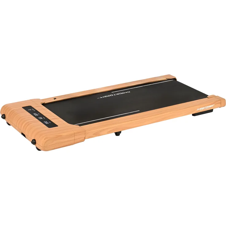 Christopeit Sport® Laufband Walking Pad 4.2 Holzoptik, stand Up support für vertikale Wand-Lagerung