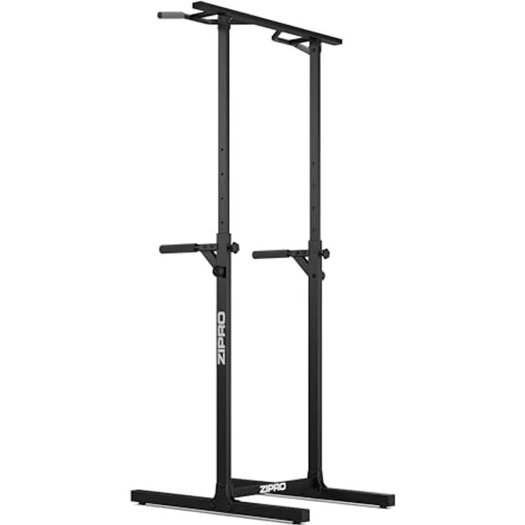 ZIPRO Freistehende Trainingsgeländer - Stabile Konstruktion, Ideal für Pumpe, Dips, Krafttraining und Heim-Studio, Robuster Stahlständer, Höhenverstellbar – Bild 3