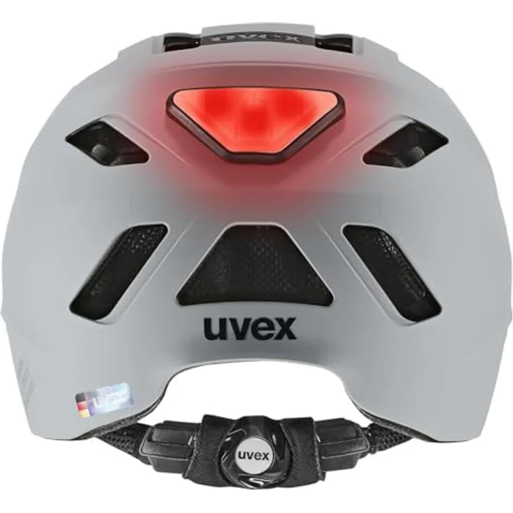 Uvex Urban Planet LED, Cityhelm mit integriertem LED-Licht, Größe 54-58 cm, Nashorn  – Bild 4