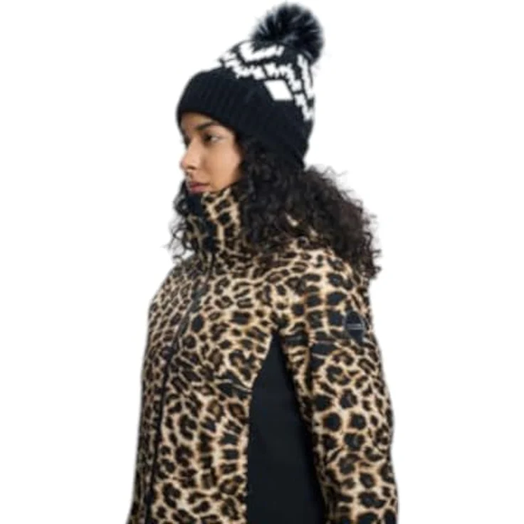 Icepeak ICEPEAK FOWLER, Damen Skijacke leoprint 36, spritzwasserfest, winddicht, atmungsaktiv, hellbraun – Bild 5