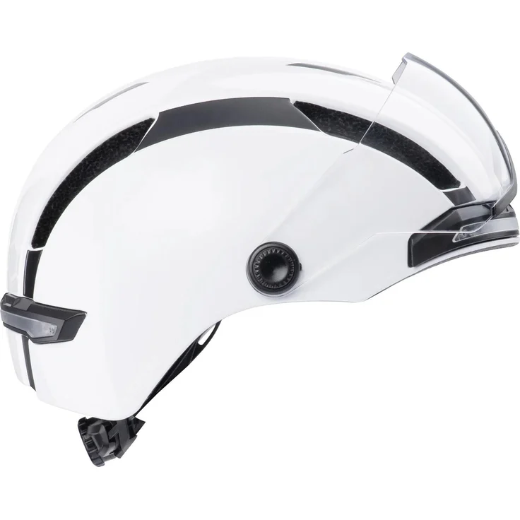 CONTEC Helm "Como", E-Bike Helm mit LED-Front- und Rücklicht, Blinkerfunktion, Größe M/L (58-61 cm)