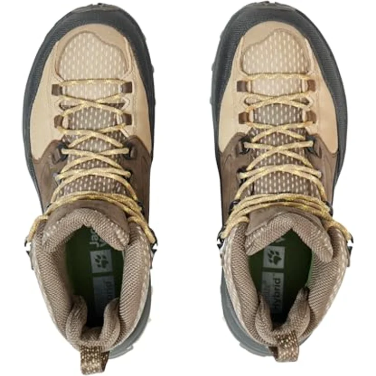 Jack Wolfskin Cyrox Texapore Mid W, Damen Wanderschuhe (39.5), wasserfest, beige – Bild 3
