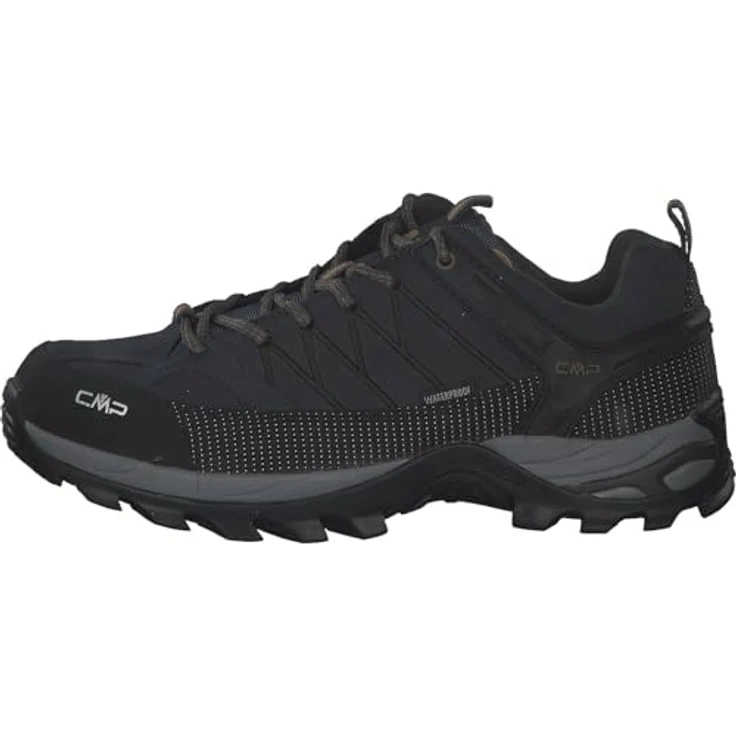 CMP Campagnolo Rigel WP, Herren Wanderschuhe, Wasserdichtes Veloursleder mit griffiger Sohle, Grau – Bild 2