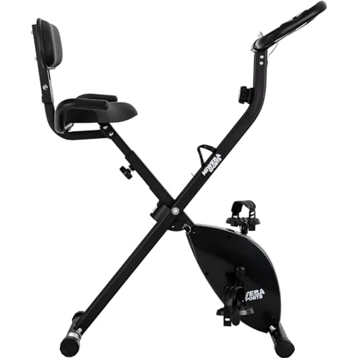 Miweba Sports Heimtrainer Fahrrad | Ergometer klappbar bis 150 kg - Beintrainer flüsterleise - Pedaltrainer - Indoor Bike, schwarz – Bild 3