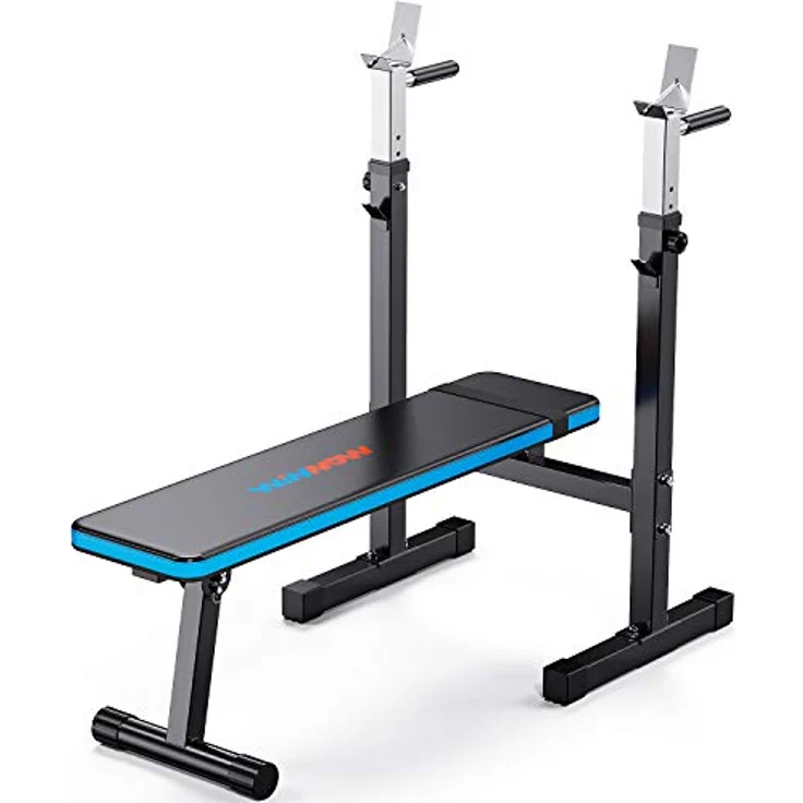 WINNOW Verstellbare Hantelbank mit Dip-Station Klappbare Schwerlast Gewichtheben Bank Heimtraining Fitnessstudio Multifunktion Trainingsbank – Bild 1