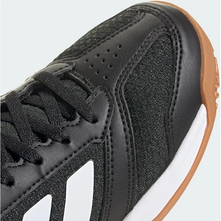 adidas Ligra 8 Indoor Laufschuhe, Core Black Cloud White, EU 32, atmungsaktives Obermaterial, Gummiaußensohle für optimalen Grip – Bild 2