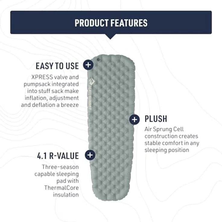 Sea To Summit Ether Light XR Insulated ASC Mat, leichte und kompakte Isomatte mit hervorragender Isolierung für kühle Nächte – Bild 3