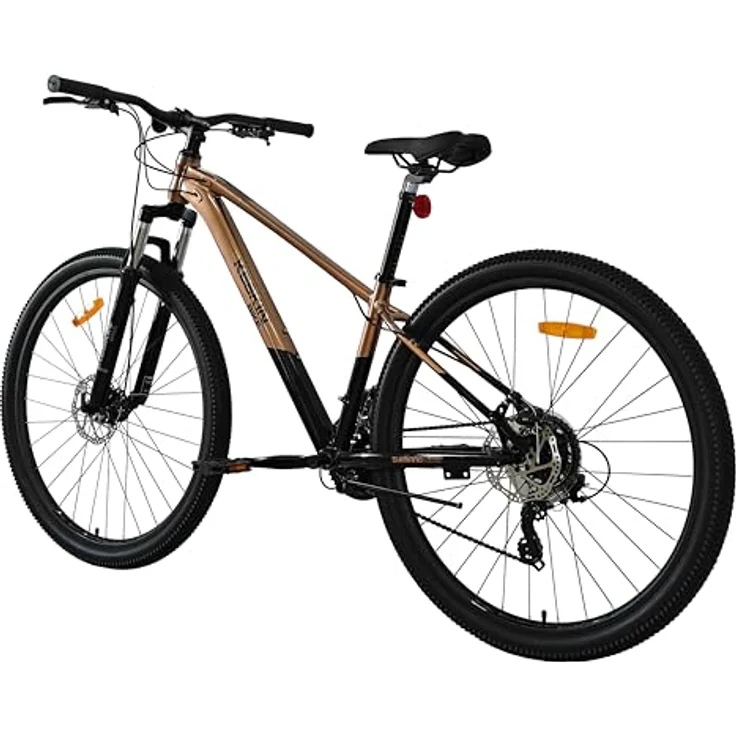 Keskin Bikes HT MTB1, 29" Hardtail-Mountainbike mit Aluminiumrahmen, SM21-Speed und mechanischen Scheibenbremsen, Bronze Schwarz – Bild 3