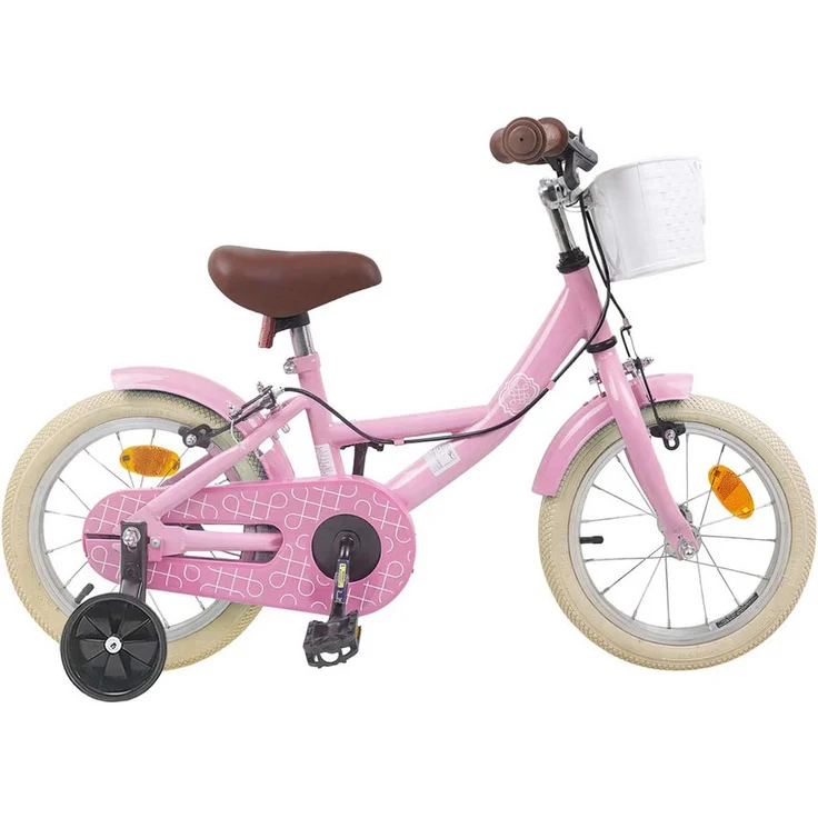 vidaXL Kinderfahrrad 12 Zoll, Hellrosa, für 2-4 Jahre, robuste Konstruktion, inkl. Aufbauanleitung