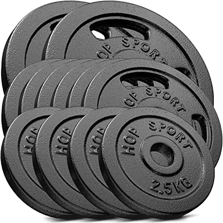 set a: 2x10kg + 6x5kg + 4x2,5kg