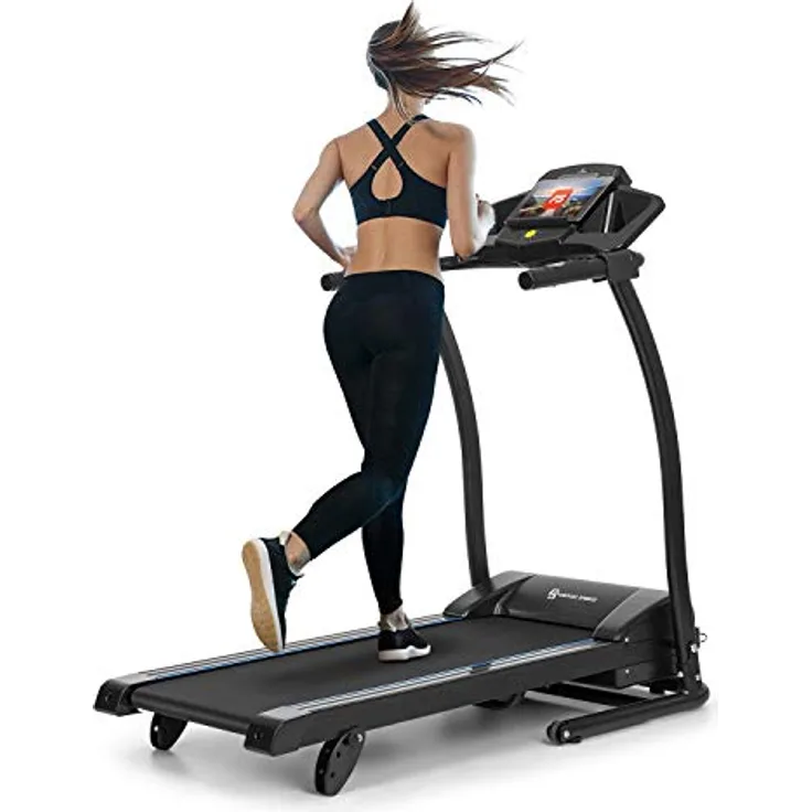 Capital Sports Pacemaker F100 Laufband - Treadmill mit 2,0 PS Motor, 12 km/h, geräuscharm, Tablethalterung, schwarz