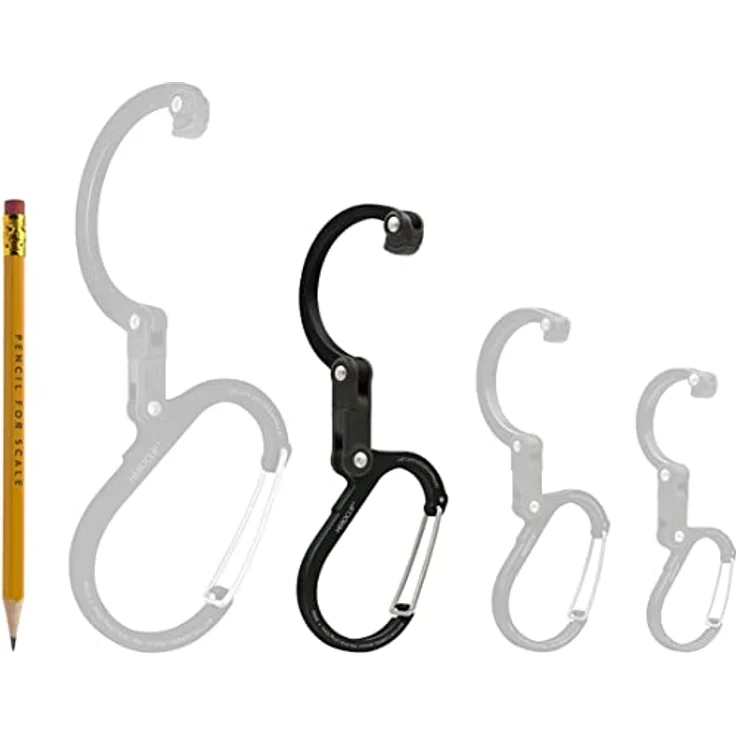 Gear Aid HEROCLIP Karabiner-Ausrüstungsclip und Haken (Mittel) für Camping, Rucksack und Garagenorganisation, Blau - Hält bis zu 60 Pfund, kompaktes Design, vielseitig einsetzbar – Bild 4