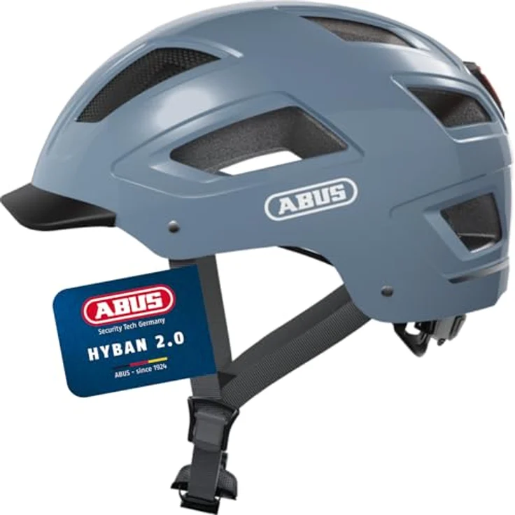 Abus Helm Hyban 2. 0 - Glacier Blue 52 - 58 cm – Bild 2