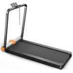 Walkingpad MC11 Laufband Klappbar für Zuhause, Große Lauffläche, Leises Walking Pad bis 12 km/h, Tragbar mit LED-Anzeige, APP und Tablet Ständer, Schwarz