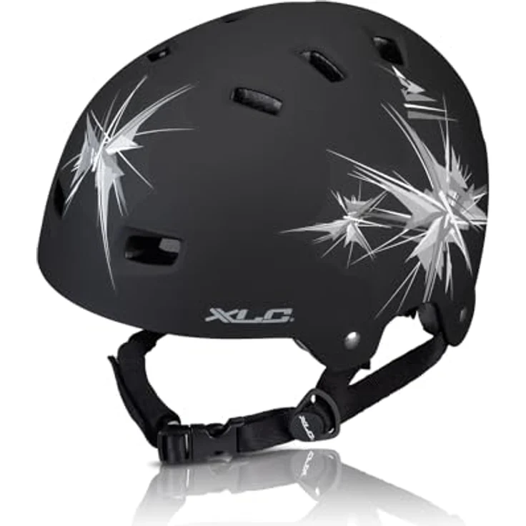 XLC Helm Urban BH-C22 Unisize 53-59 cm mattschwarz Spikes – Bild 2