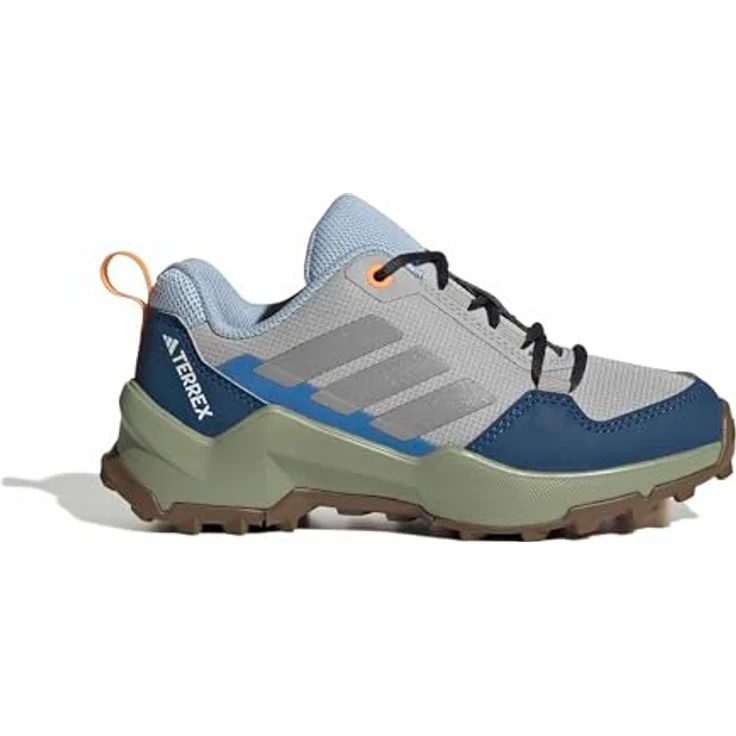 Adidas Terrex AX4R K, Wanderschuhe für Kinder mit dämpfender Zwischensohle und griffiger Traxion Außensohle, grau/rot/blau, Größe 35 – Bild 2
