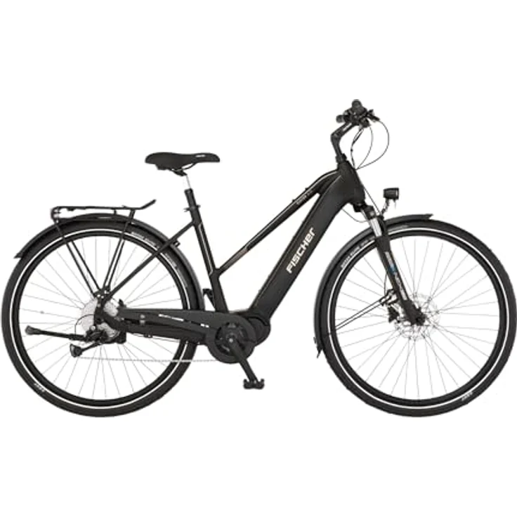 Fischer E-Bike Trekking VIATOR 4.2i Active, Elektrofahrrad für Damen und Herren mit 80 Nm Mittelmotor, 36 V Akku, 28 Zoll Reifen, RH 45, Shimano 9-Gang Schaltung, bis zu 150 km Reichweite – Bild 1