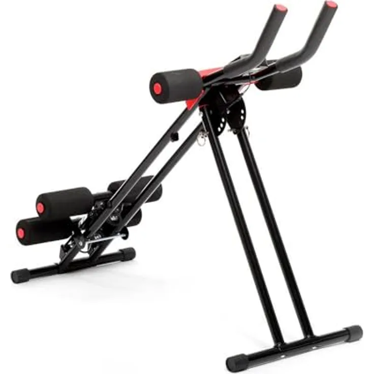 InnovaGoods Bauchmuskeltrainingsgerät, Multifunktional und zusammenklappbar mit LCD-Aktivitätszähler, Schwarz, Ideal für Arm- und Beinübungen Zuhause