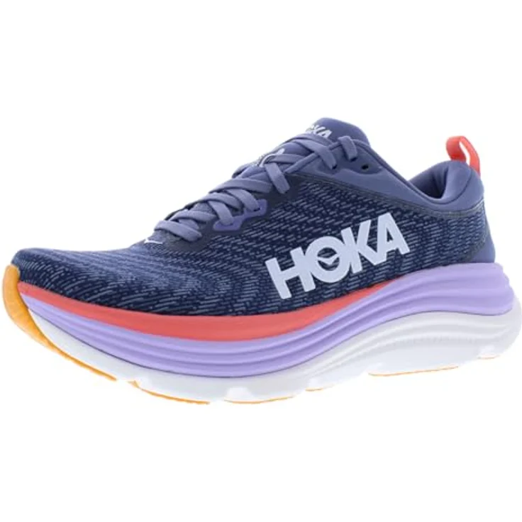 Hoka Gaviota 5, Damen Laufschuh mit EVA-Zwischensohle und atmungsaktivem Obermaterial, Blau, Größe 5 – Bild 1