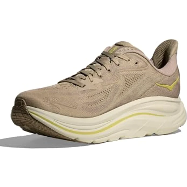 Hoka Clifton 10, Neutrale Laufschuhe für Herren mit atmungsaktivem Mesh-Obermaterial und stabilisierender Fersenkappe, grau – Bild 4