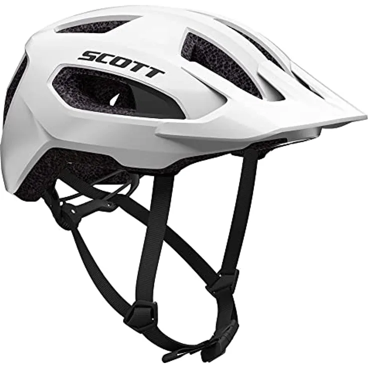 SCOTT Supra (CE) Helmet, Weiß, MTB Fahrradhelm mit verstellbarer Größe (54-61 cm), leichter Polycarbonat-Konstruktion und abnehmbarem Visier