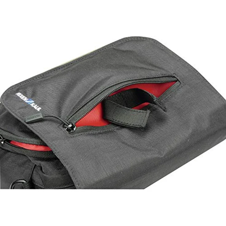 KLICKfix 0275PS SmartBag Touch, Fahrradtasche mit Smartphonefach, Schultergurt, Black-Red, 1,8 Liter – Bild 3