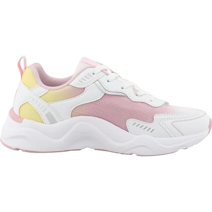 Kappa Hauke Damen Trainingsschuhe, Weiße Laufschuhe mit rutschfester Gummisohle, Schuhgröße 39 EU – Bild 4