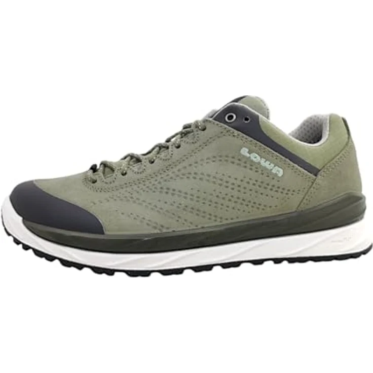 Lowa Malta GTX Lo Wanderschuhe Damen, Grün, Größe EUR 41 | UK 7, Leder/Textil, Schnürer, Gummi-Laufsohle – Bild 1