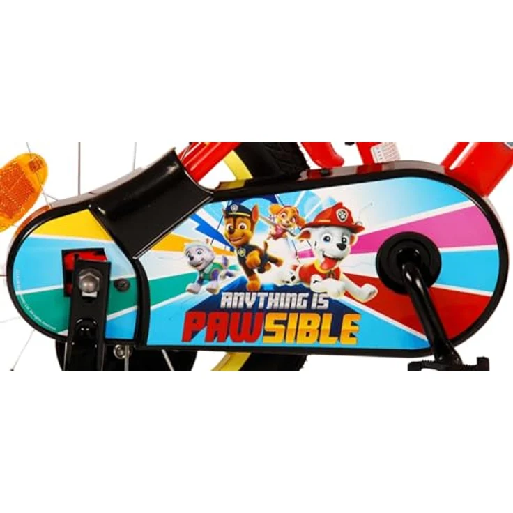 PAW PATROL Kinderfahrrad Jungen - Rot / Blau - 85% zusammengebaut, bis 60 kg, Rücktrittbremse, Lenkerhöhe einstellbar, Luftbereifung – Bild 6