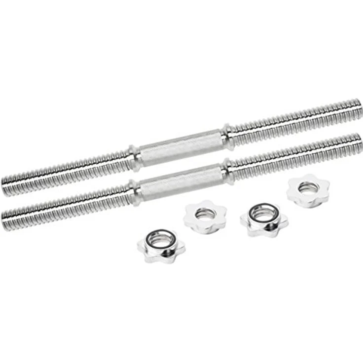 Bad Company Chrom Kurzhantelstange inkl. Sternverschlüssen 30/31 mm I 2 Stück - 40 cm – Bild 1