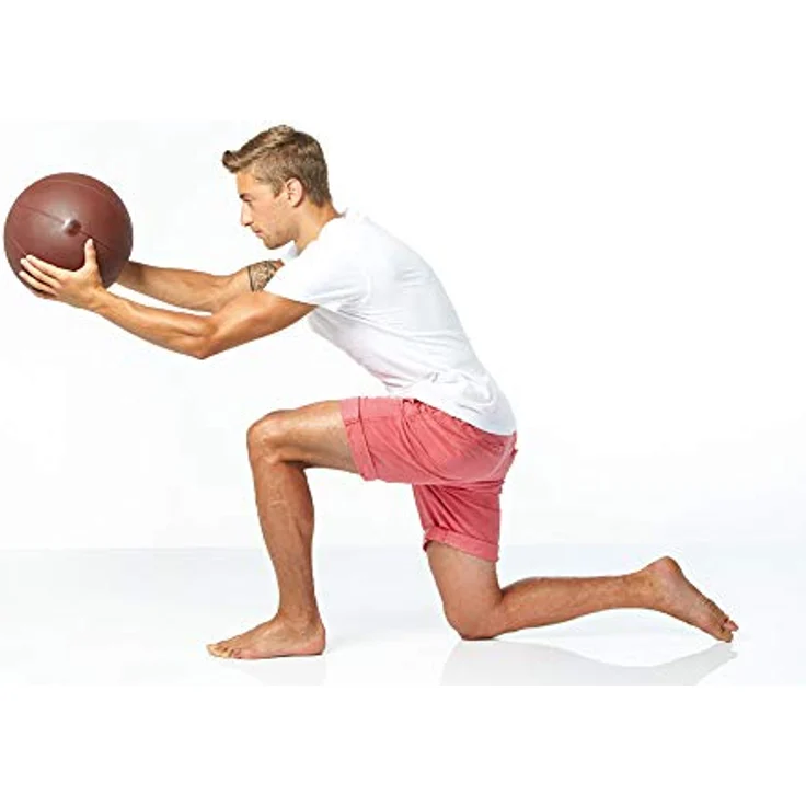 TOGU Medizinball Fitnessball Gewichtsball Rehaball aus Ruton 34 cm, 4 kg, GRÜN – Bild 5