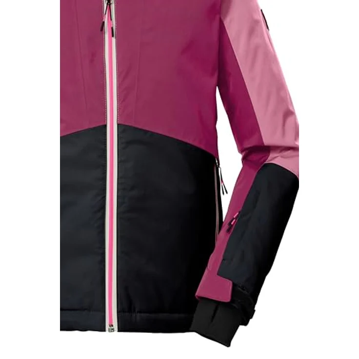 Killtec KSW 196 GRLS SKI JCKT, Kinder Skijacke in lila mit 10.000 mm Wassersäule, wasserdicht und atmungsaktiv, regulierbare Kapuze und Saum – Bild 5