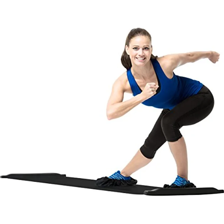 Gymstick Power Slider Board, Ganzkörpertrainer inkl. Übungsanleitung, 180 cm