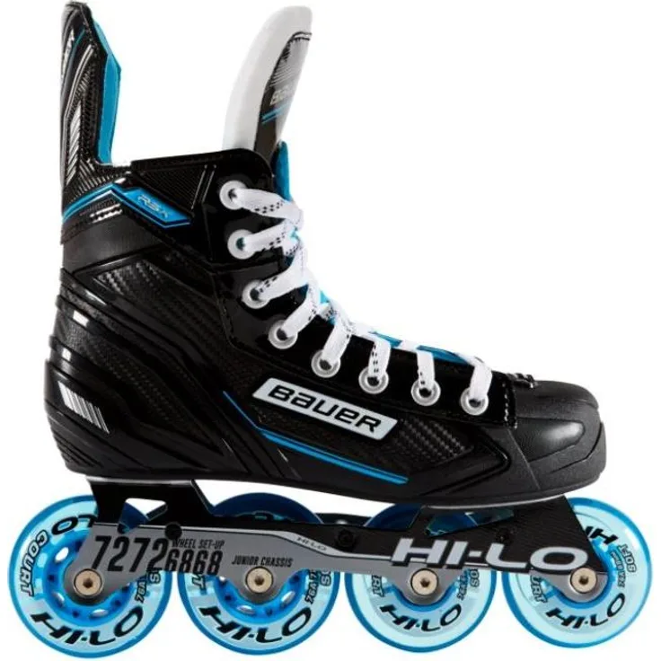 Bauer Inlinehockey Skate RSX - Sr. schwarz-blau, ideal für Freizeitsportler, Größe 43