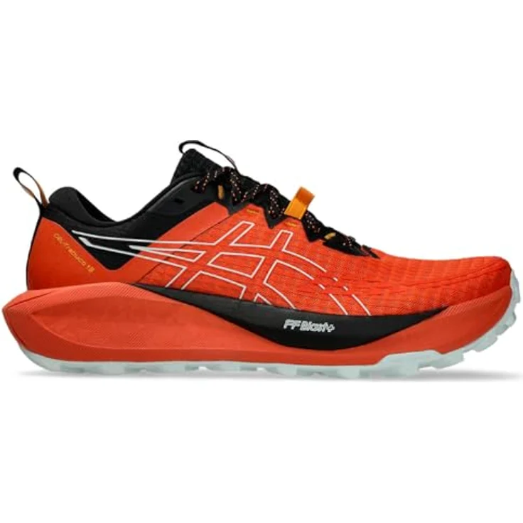 ASICS GEL-Trabuco 13, Trailrunningschuhe mit optimaler Atmungsaktivität, Nova Orange/Pure Aqua, Größe 43.5 – Bild 4