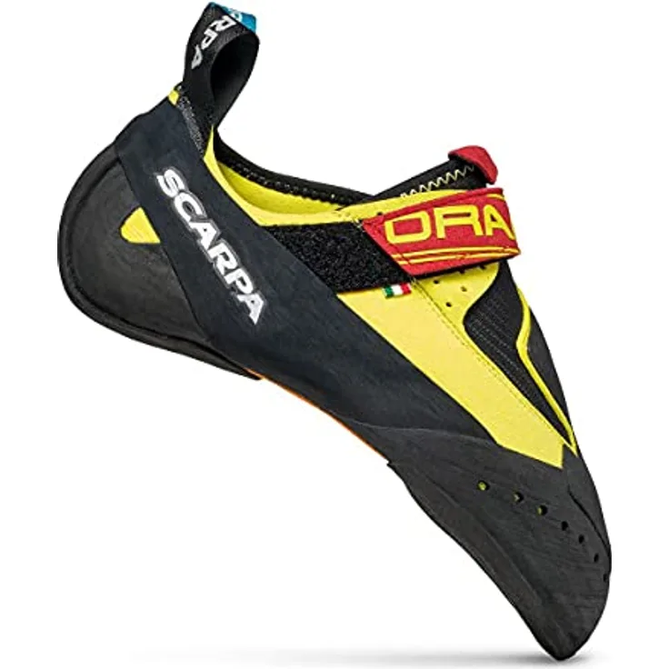 Scarpa Drago, Unisex Kletterschuhe mit abriebfester Gummisohle, Größe 42.5, Gelb