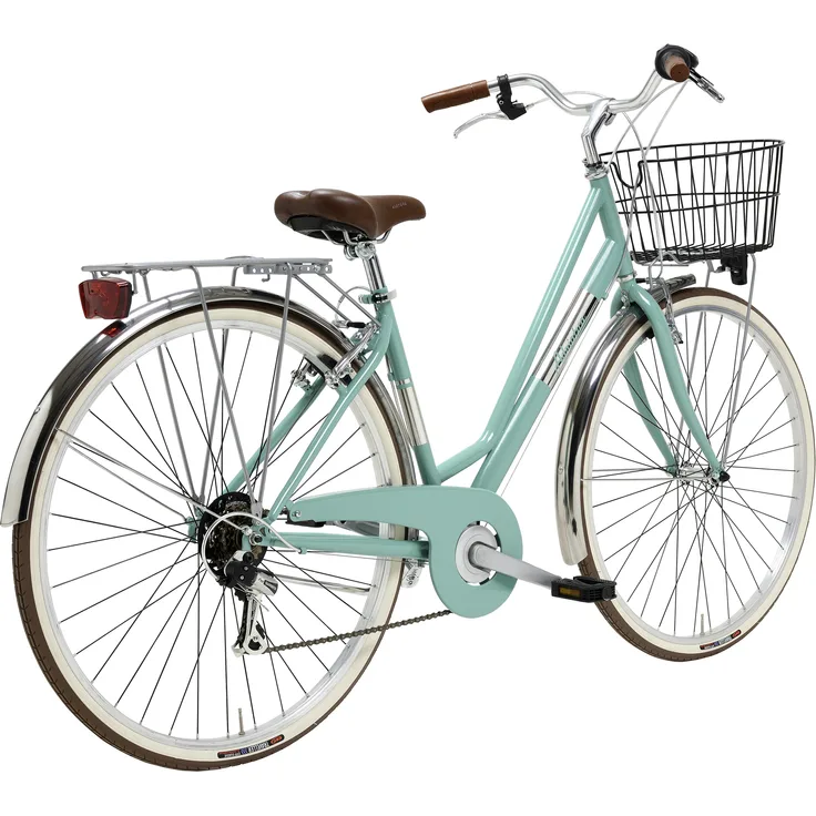 Adriatica Cityfahrrad 28 Zoll NEW PANAREA Lady türkis, Shimano-Kettenschaltung, Retrooptik