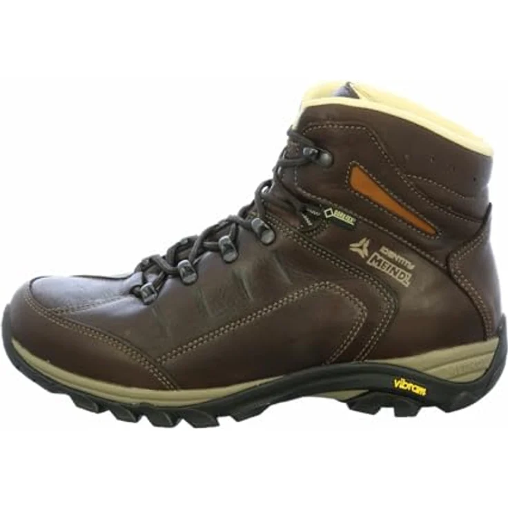 Meindl Tessin Identity, leichter Herren-Wanderschuh aus Anilinleder mit GORE-TEX® und Vibram® Sohle, dunkelbraun 47 – Bild 1