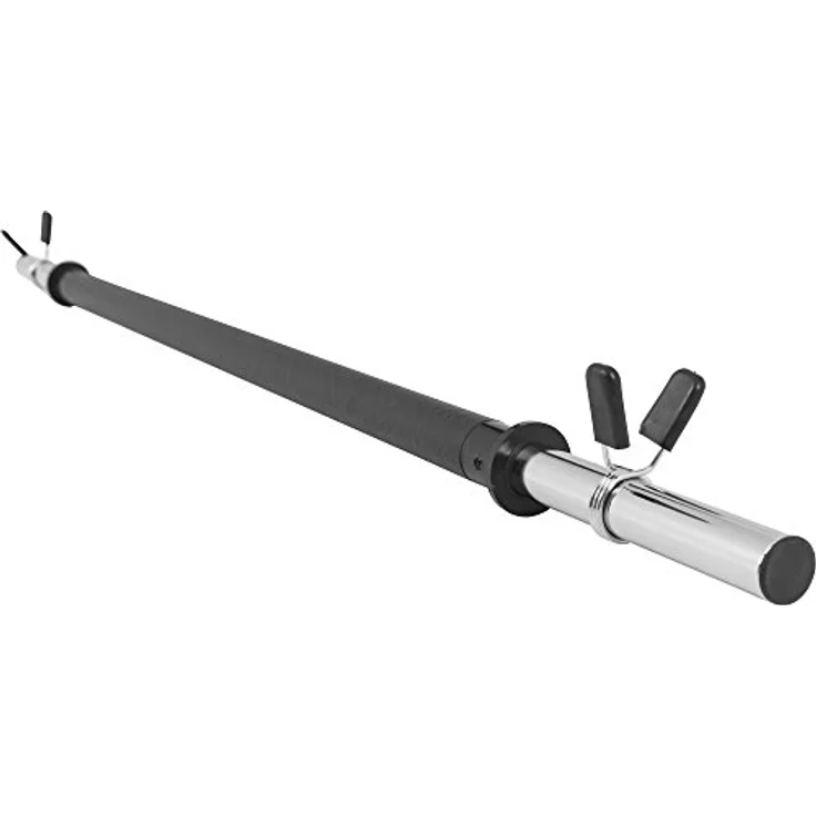 GORILLA SPORTS® Aerobic Langhantel - 130 cm, Einzeln/Set, mit/ohne Gewichte, 30mm, mit Federverschlüsse, aus Kunststoff, Schwarz - Langhantelstange, Hantelstange für Fitness, Krafttraining – Bild 2