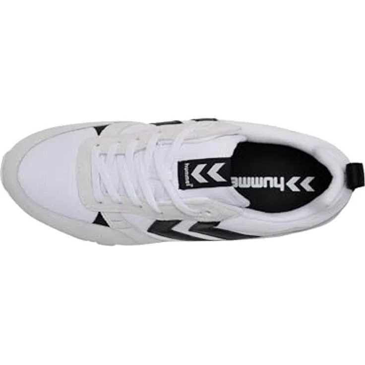 Hummel Thor Sneaker Schuhe, Laufschuhe aus Veloursleder und Mesh, weiß/schwarz, Schuhgröße 36 EU – Bild 7