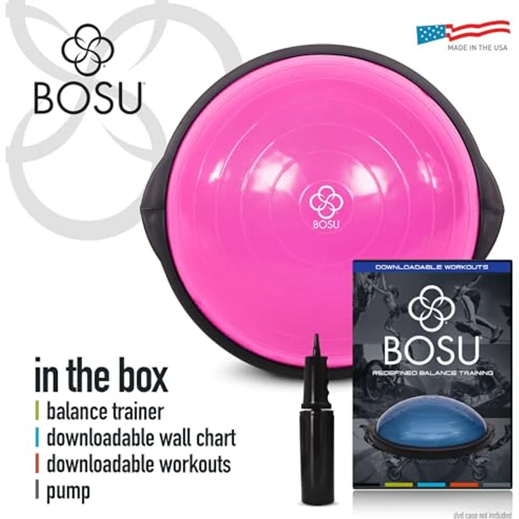 Bosu Artzt BOSU Balance Trainer Home Edition pink Gleichgewichtstraining Balance, belastbar bis ca. 136 kg - Preisvergleich – Bild 4