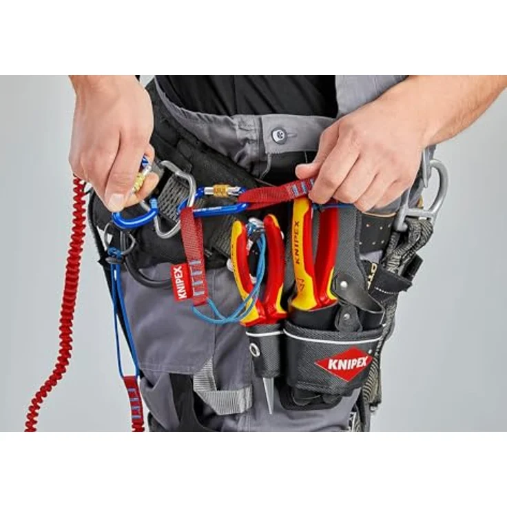 Knipex Materialkarabiner 2 Stück 82 mm 00 50 03 T BK, Twistlock-Sicherung, Pilzkopfsicherung, schwarz – Bild 5