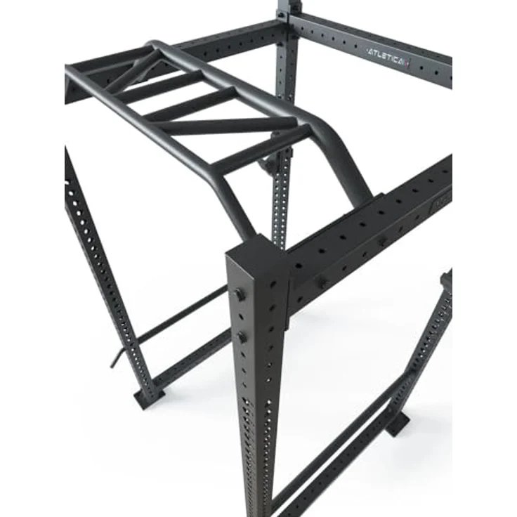 Atletica R8-Base3 Power Rack, 123cm x 123cm, 3mm Stahl auf 75mm Vierkantrohr, Basismodell, Studioqualität – Bild 3