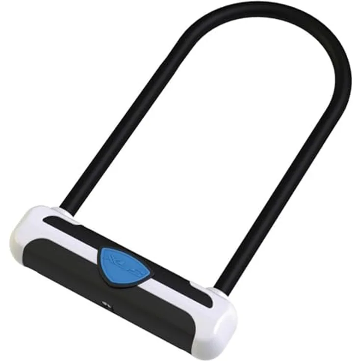 XLC LO-S05, Veloschloss aus Stahllegierung mit 13 mm Bügelstärke, schwarz, inklusive Halter