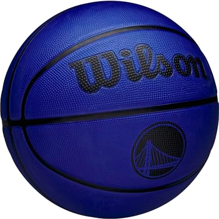 Wilson NBA Team Tribute Solid Basketball, Golden State Warrior, dreischichtige Konstruktion mit eingearbeitetem Design – Bild 2